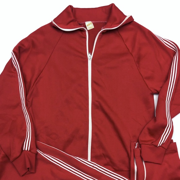 Vintage Other - Vintage 70’s Tracksuit Red and White Size XL